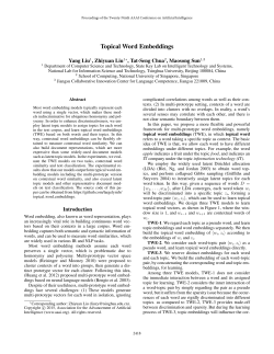 Topical Word Embeddings