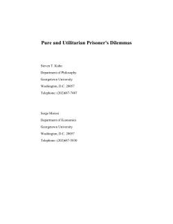 Pure and Utilitarian Prisoner`s Dilemmas