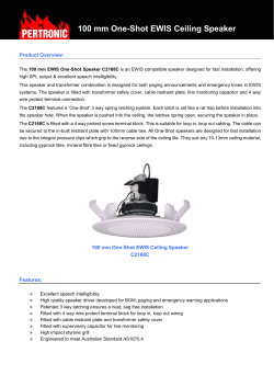 100 mm One-Shot EWIS Ceiling Speaker