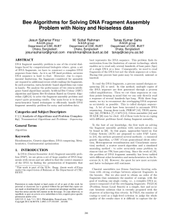 Bee Algorithms for Solving DNA Fragment Assembly Problem with