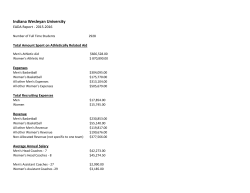 EADA Athletics Annual Report - Indiana Wesleyan University