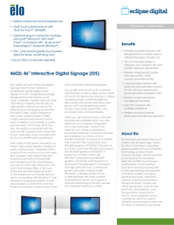 4602L 46" Interactive Digital Signage (IDS)