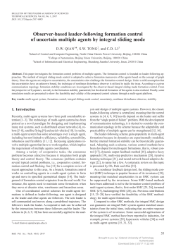Observer-based leader-following formation control of uncertain