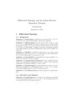 Differential Topology and the Jordan Brouwer Separation Theorem