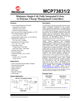 MCP73831/2 Data Sheet