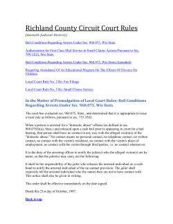 Richland County Circuit Court Rules
