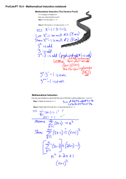 PreCalcP7 10.4 - Mathematical Induction.notebook