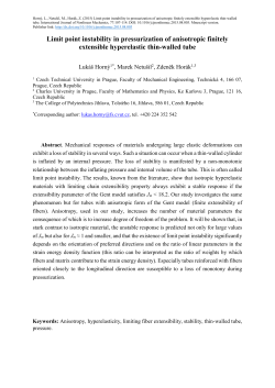 Limit point instability in pressurization of anisotropic finitely