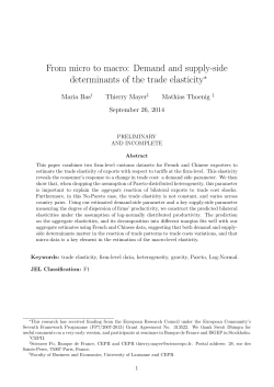 From micro to macro: Demand and supply