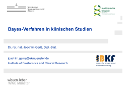 Bayes-Verfahren in klinischen Studien