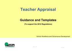 Appraisal - Ealing Grid for Learning