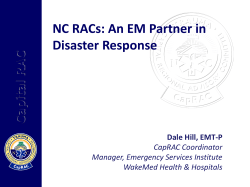 Capital RAC Regional Advisory Committees