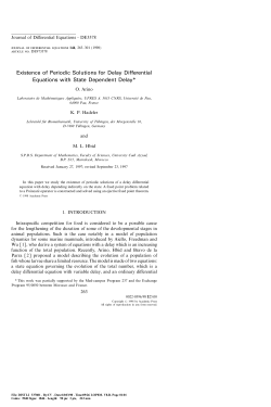 Existence of Periodic Solutions for Delay Differential