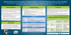 Applying Behavioral Economics to