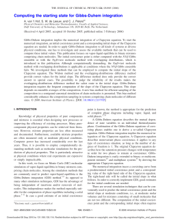 Computing the starting state for Gibbs-Duhem integration