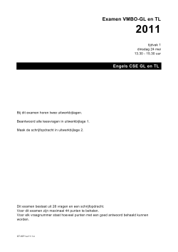 Examen VMBO-GL en TL