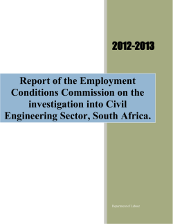 ECC Report: Civil Engineering 2012