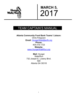 HWR Team Captain Manual Web - Atlanta Community Food Bank