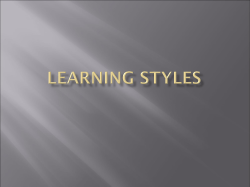 Learning Styles