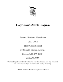 CARES Handbook and Forms 2017-18