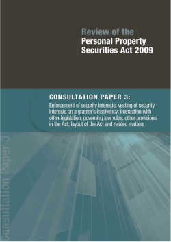 Paper 3 - Enforcement of security interests - Attorney
