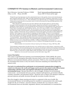 Environmental Rhetoric