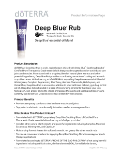 Deep Blue&reg; Rub - peninsula hand therapy