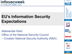 EU`s Information Security Requirements