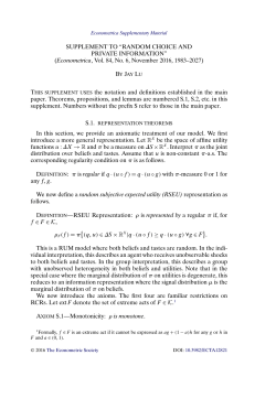 Supplement to "Random Choice and Private Information"