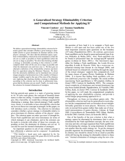 A Generalized Strategy Eliminability Criterion and Computational