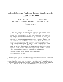 Optimal Dynamic Nonlinear Income Taxation