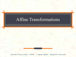 lecture07-Affine - UT Computer Science