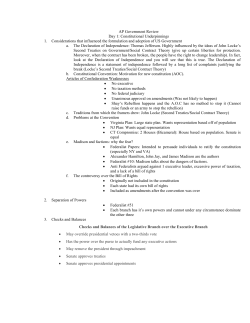 AP Government Review Day 1