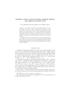 Entropy along convex shapes, random tilings and shifts of finite type