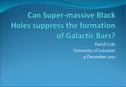 2010/12 &ldquo;Can galactic bars be prevented by massive black holes?&rdquo;