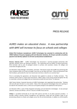 AURES makes an educated choice. A new partnership with ami will