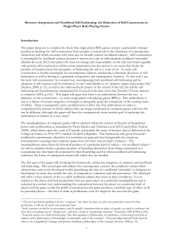 Between Autopoiesis and Neoliberal Self-Fashioning