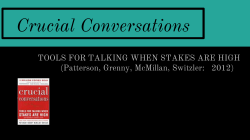 Crucial Conversations