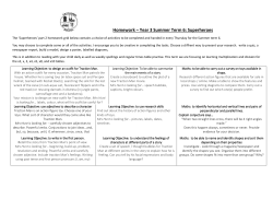 Homework &ndash; Year 3 Spring Term: World at War