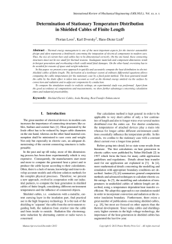 Determination of Stationary Temperature Distribution in Shielded