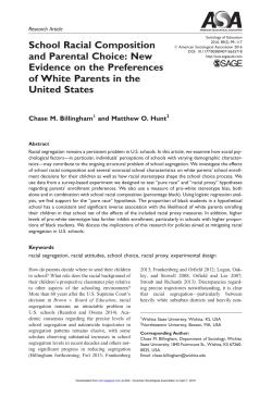 School Racial Composition and Parental Choice