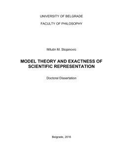 scientific model theory and exactness of scientific