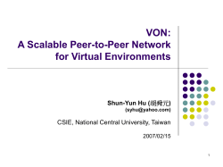 Scalable Peer-to-Peer Networked Virtual Environment