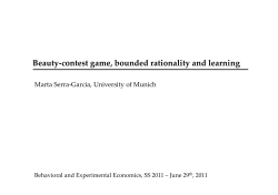 Beauty-contest game, bounded rationality and learning