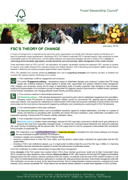 fsc`s theory of change - FSC International