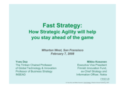 Fast Strategy - Strategic Agility