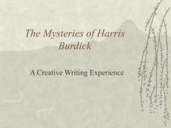 The Mysteries of Harris Burdick