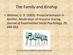 The Family and Kinship