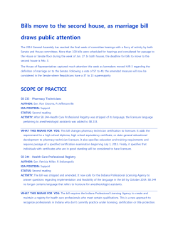 Bills move to the second house, as marriage bill draws public attention