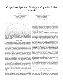 Coopetition Spectrum Trading in Cognitive Radio Networks